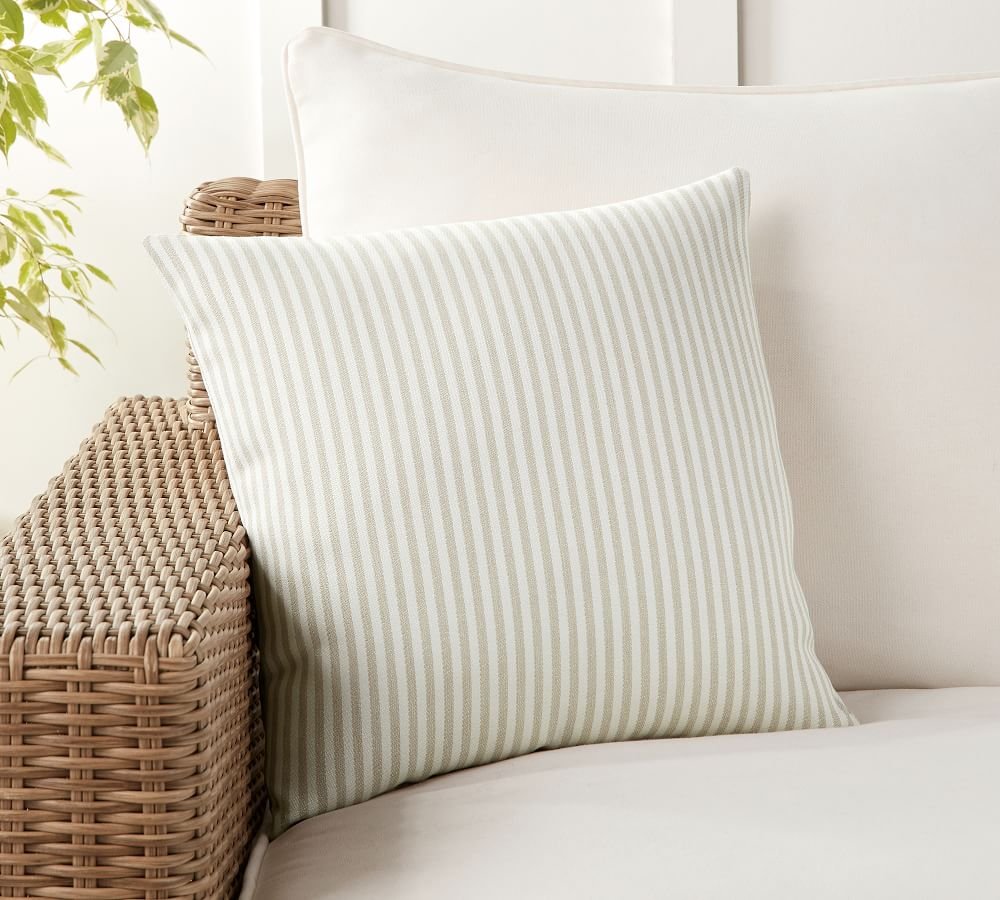 Sunbrella® Bungalow Striped Pillow