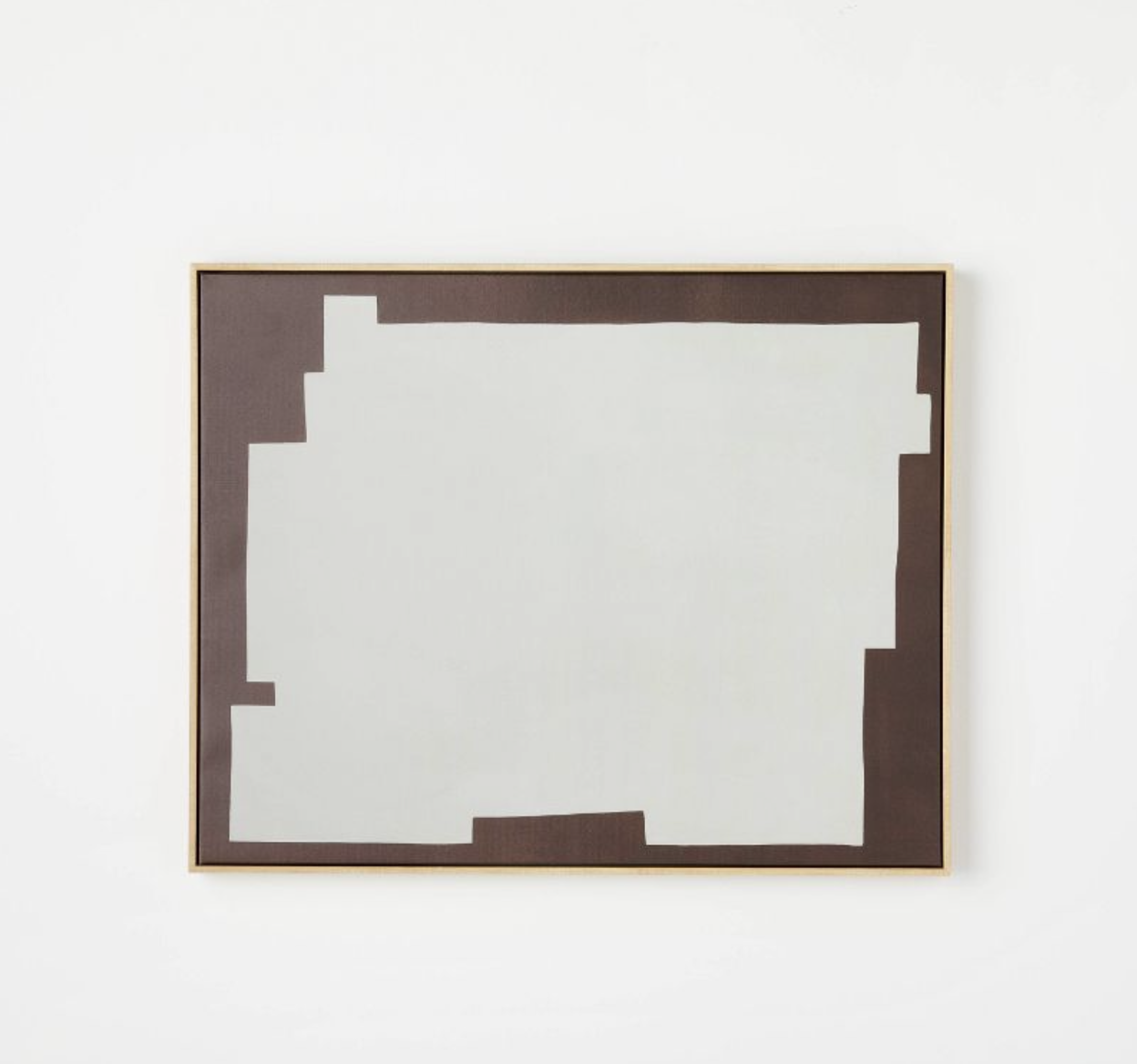 Simple Abstract Shape Framed Canvas