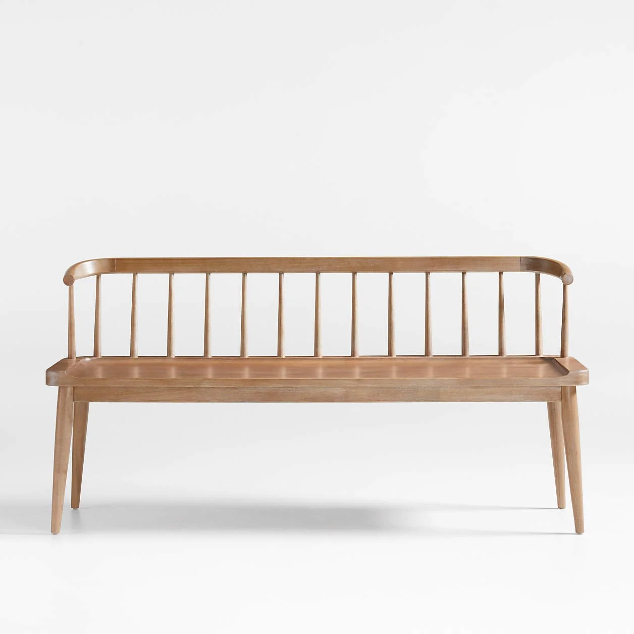 Pali Light Brown Wood Bench