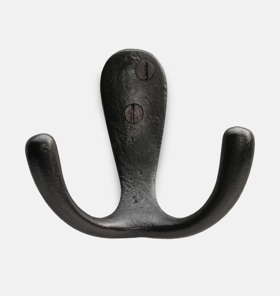 Rustic Cast Iron Double Hook