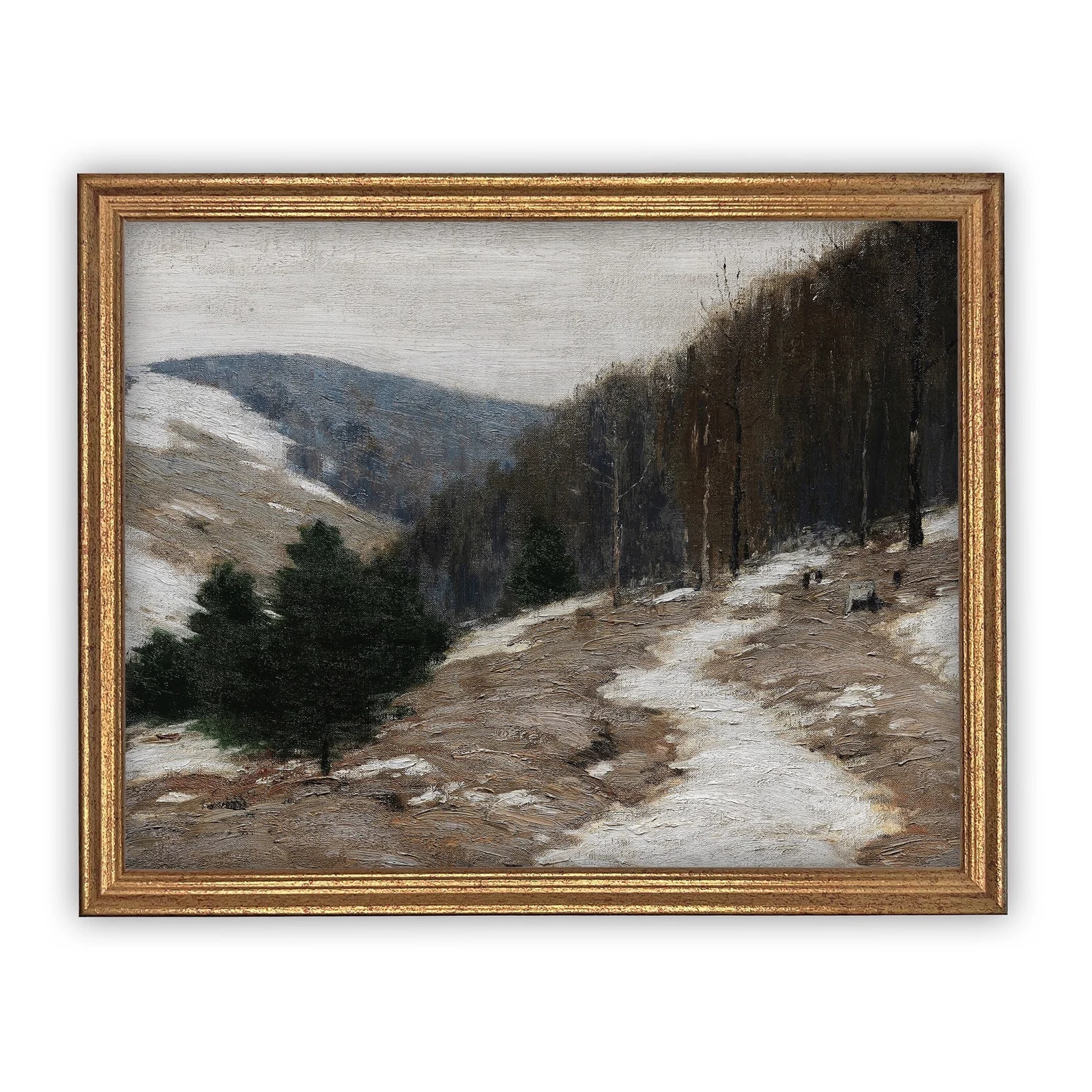 Winter Lanscape Framed Art Print