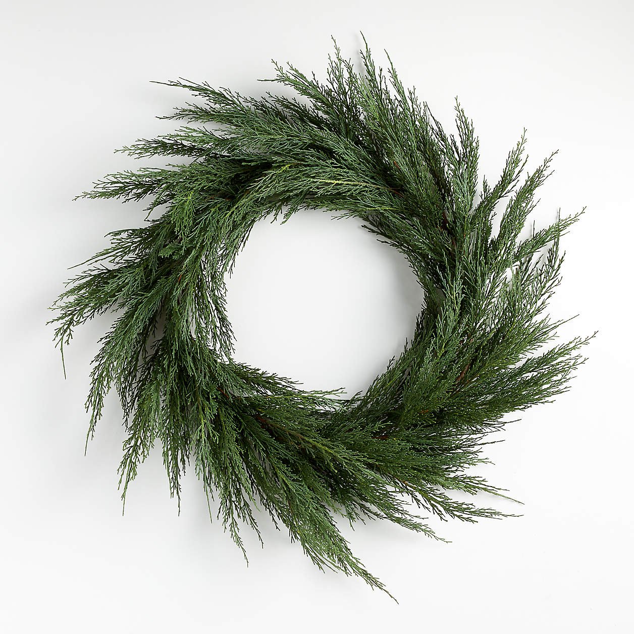 Faux Cypress Wreath 26"