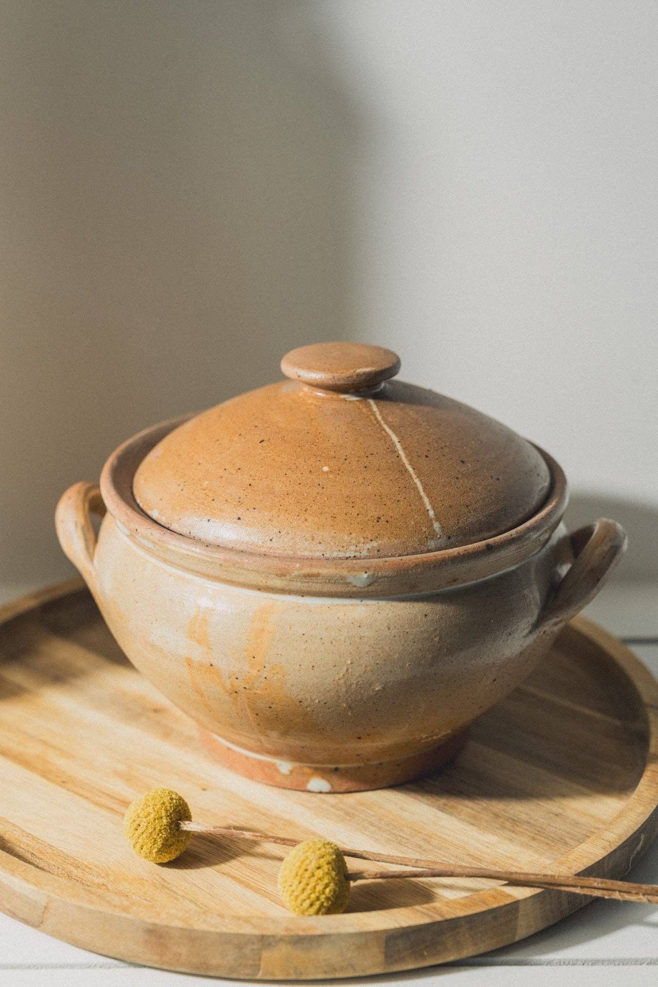 Vintage French Stoneware Pot
