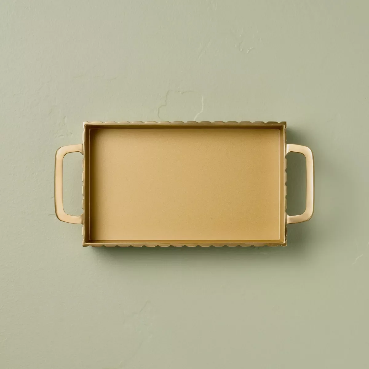 Modern Fluted Metal Tray