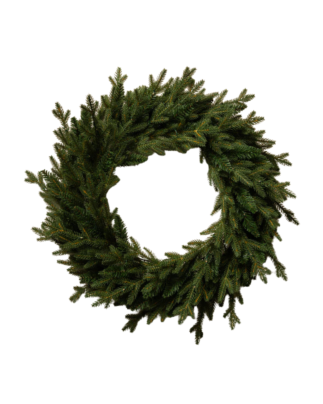 20" Pre-Lit Faux Norway Wreath