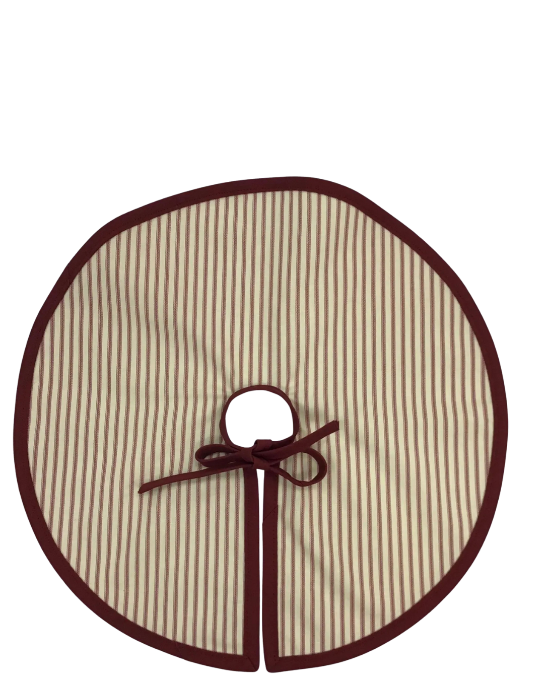 French Ticking Stripe Christmas Tree Skirt
