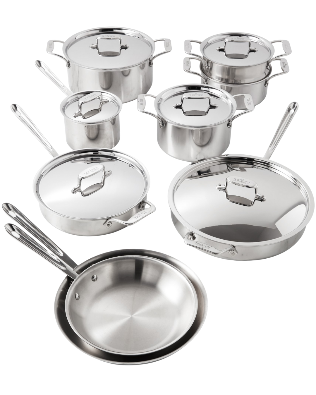 All-Clad D5® Stainless-Steel 15-Piece Cookware Set