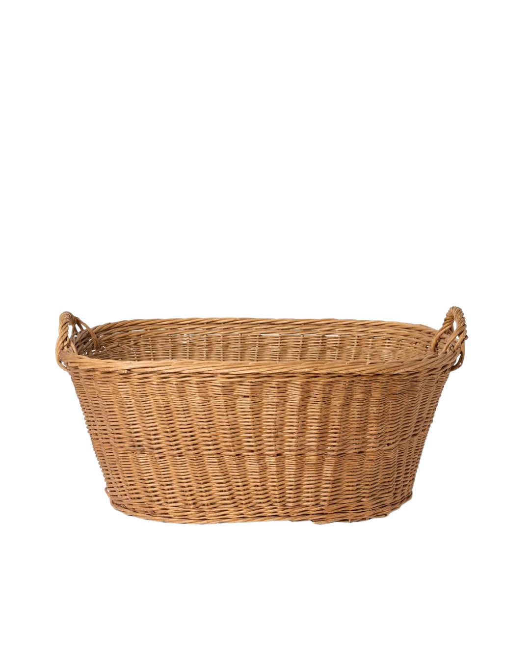 Vintage Wicker Oval Basket