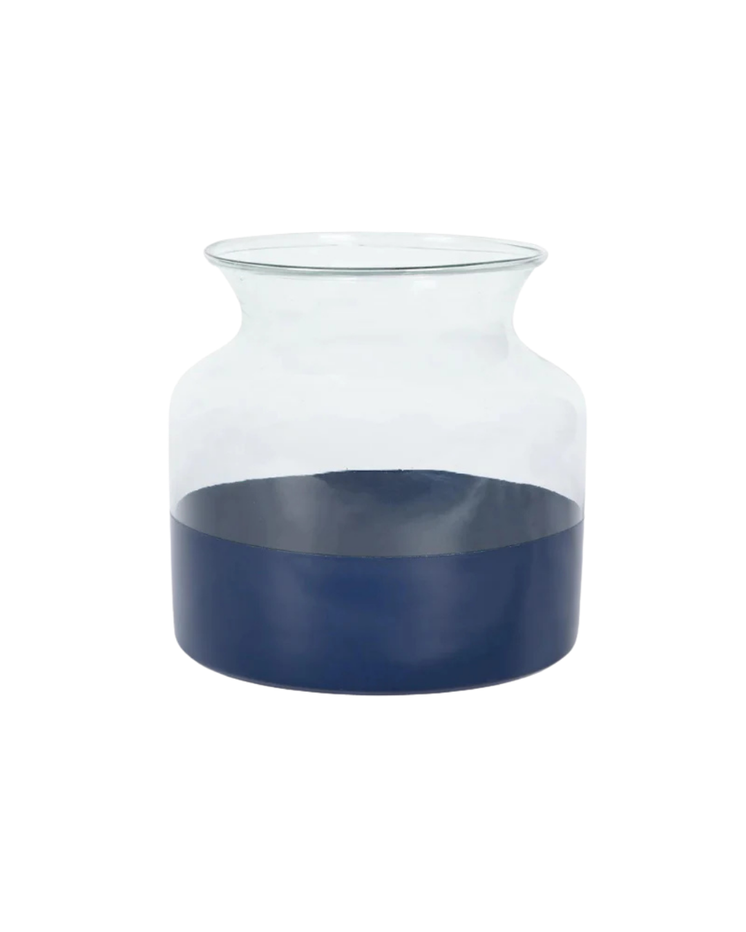 Navy Dipped Vase