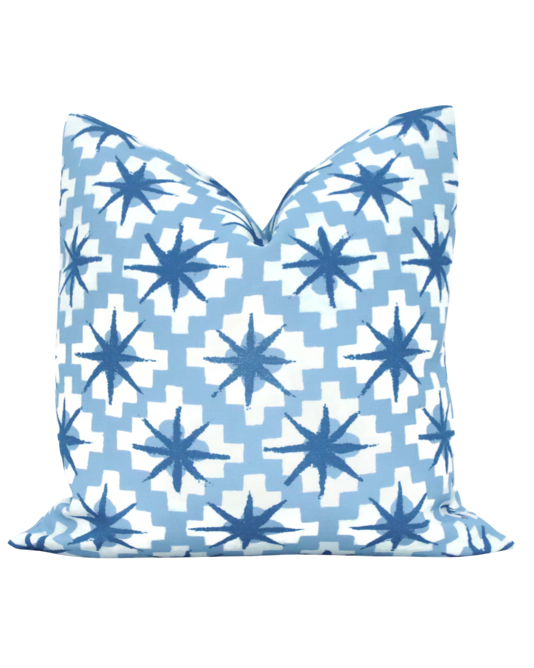 Blue Starburst Pillow Cover