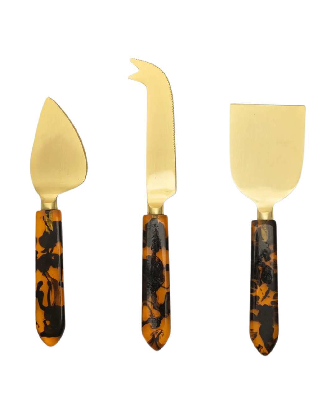 Tortoise Cheese Knives Set