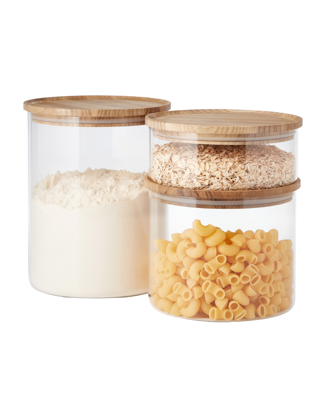 Stackable Glass Canisters