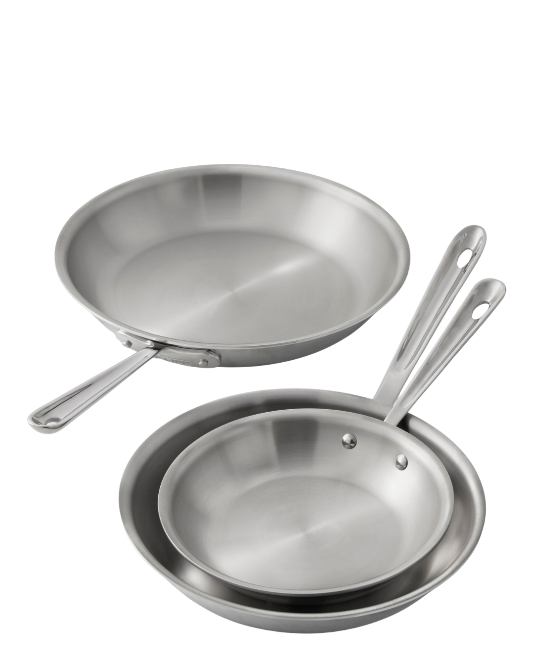 All-Clad D3 Stainless Steel Fry Pan, Set of 3