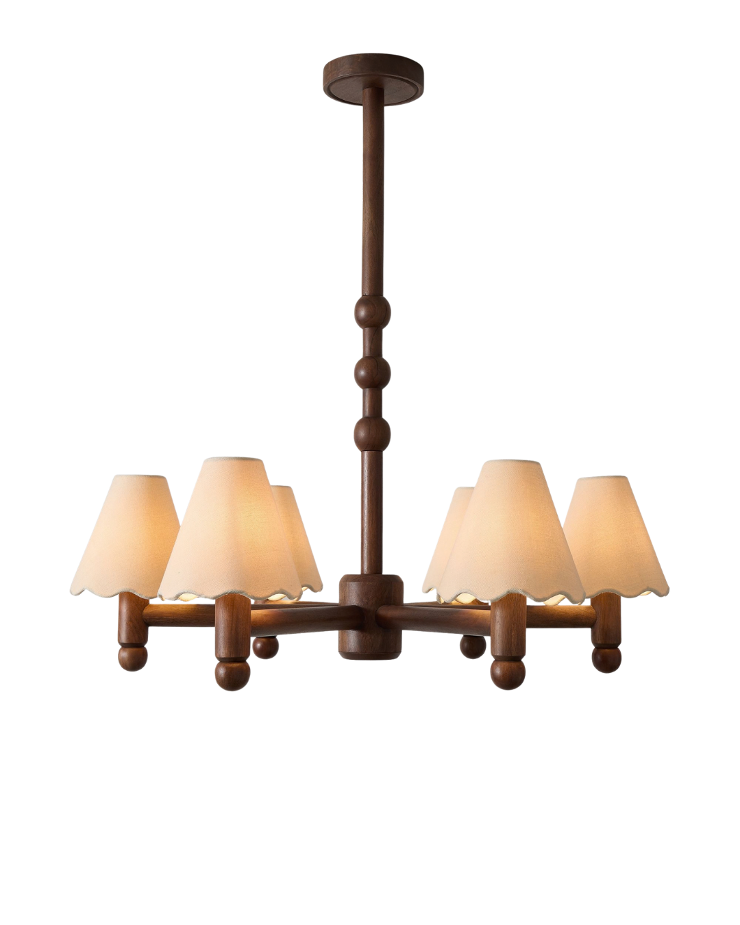 Pierce &amp; Ward Wood Chandelier