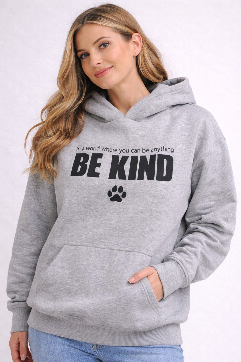 Be Kind Grey Hoodie.png