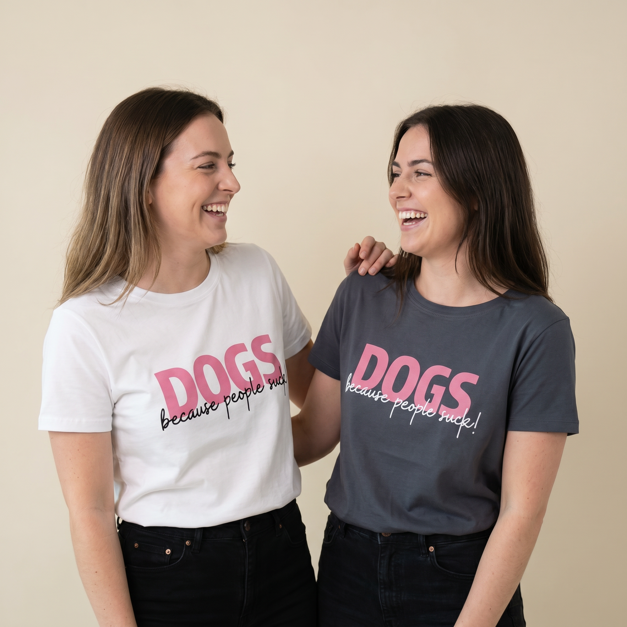 Dogs Because People Suck T-Shirt.png