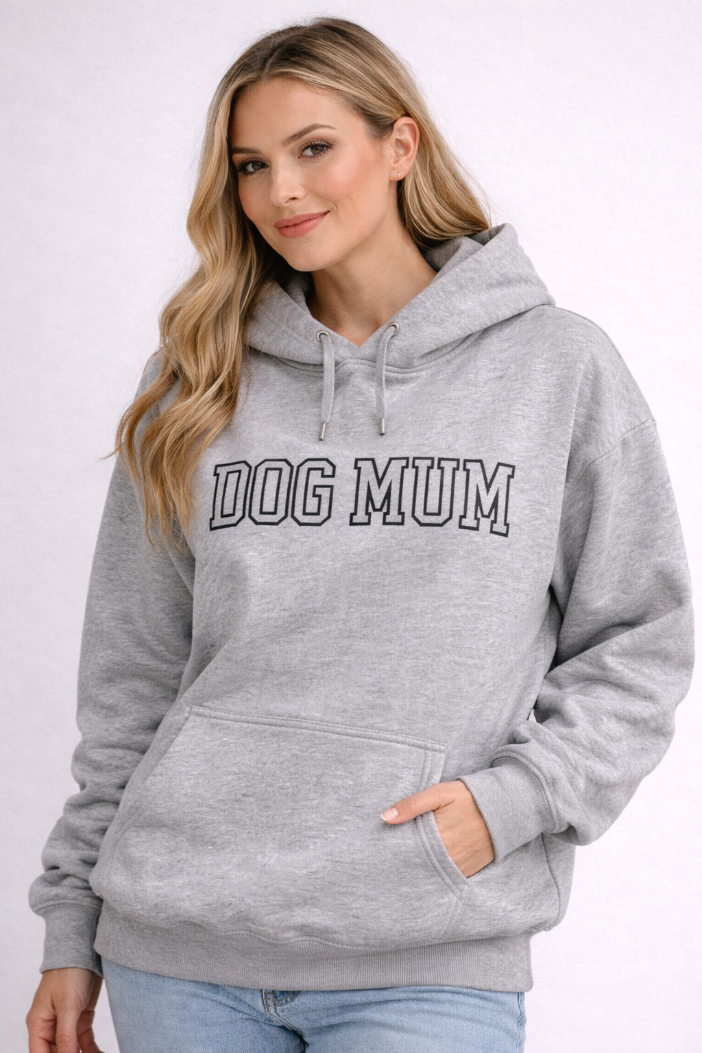 Dog Mum Grey Hoodie.png