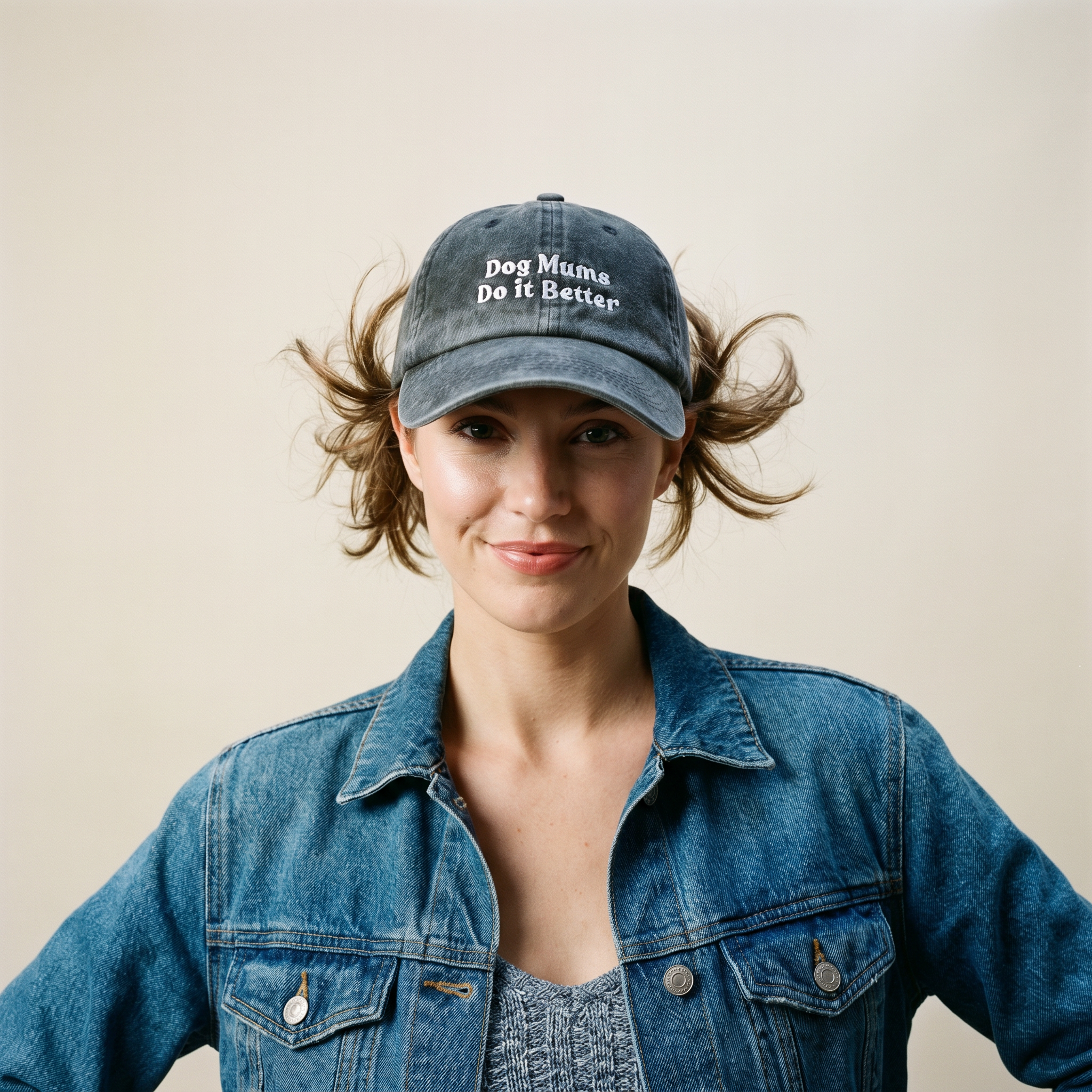 Dog Mums Do it Better Cap Faded Charcoal.png