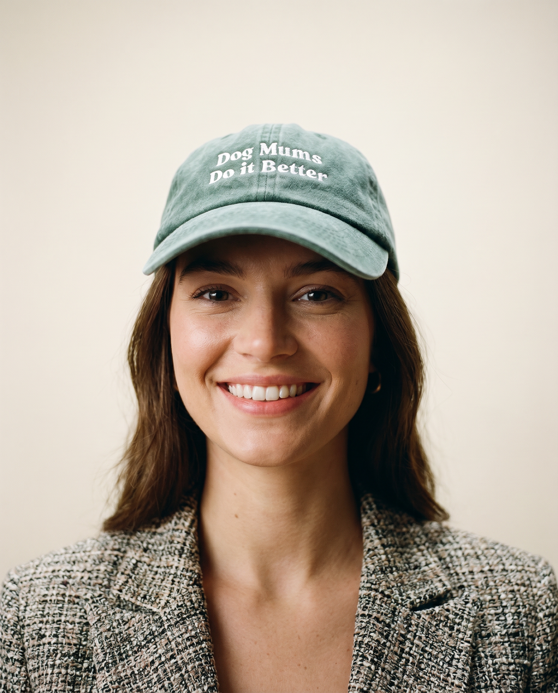 Dog Mums Do it Better Cap Faded Green.png