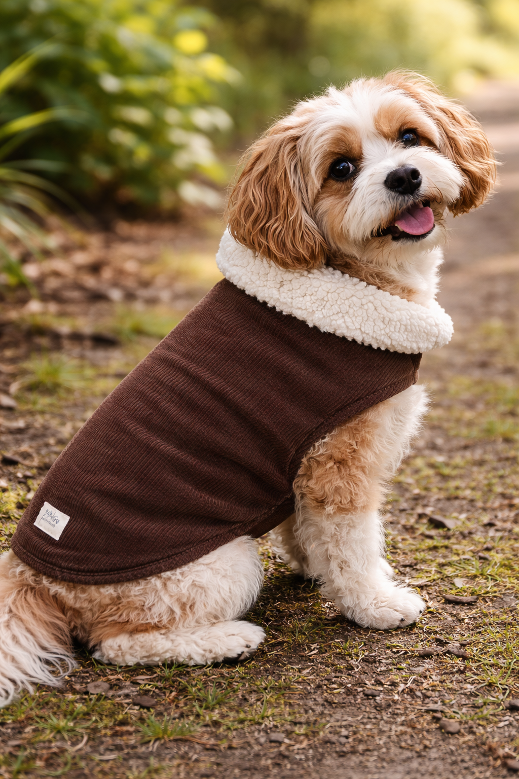 Cavapoo in brown corduroy coat.png