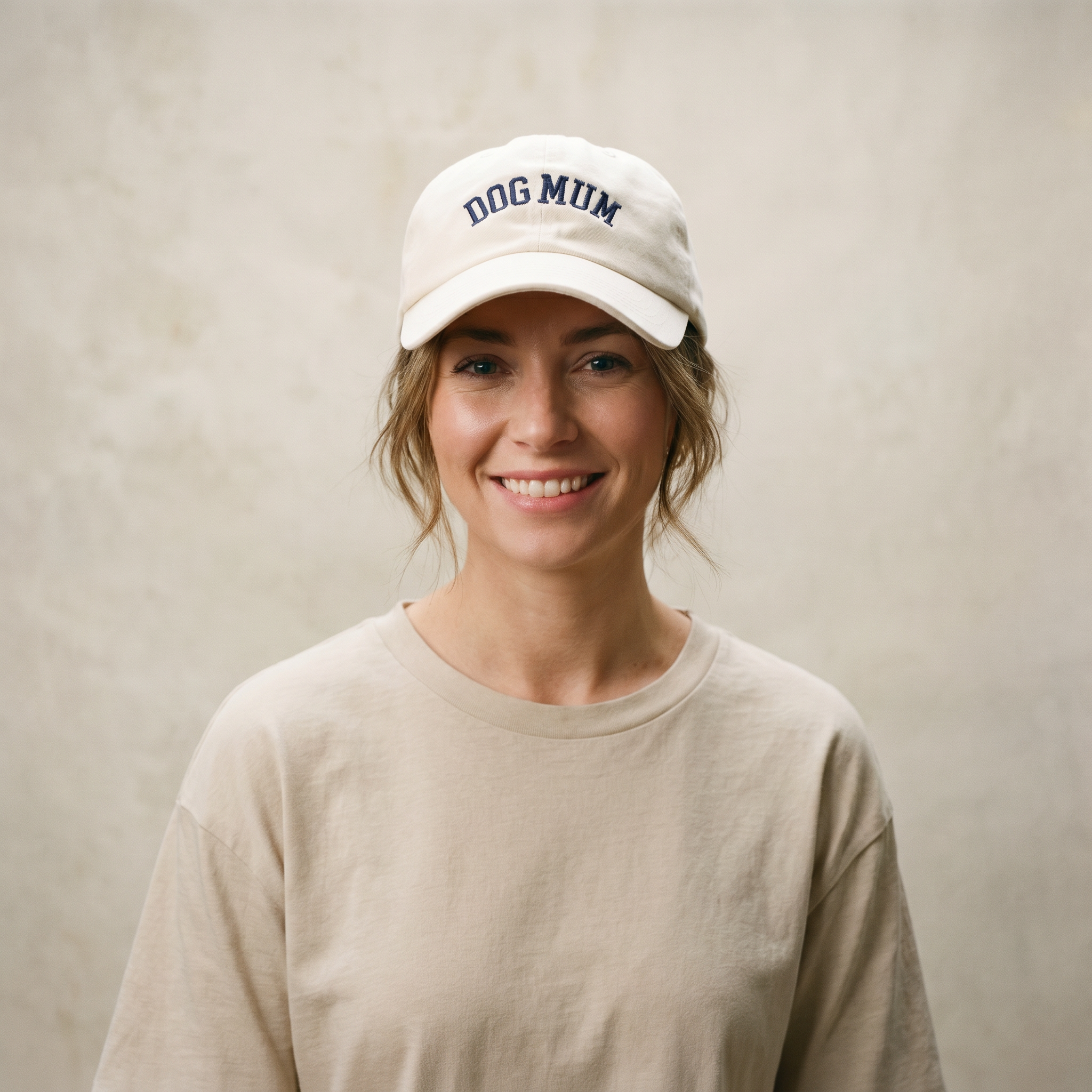 Dog Mum Cap Stone & Navy.png