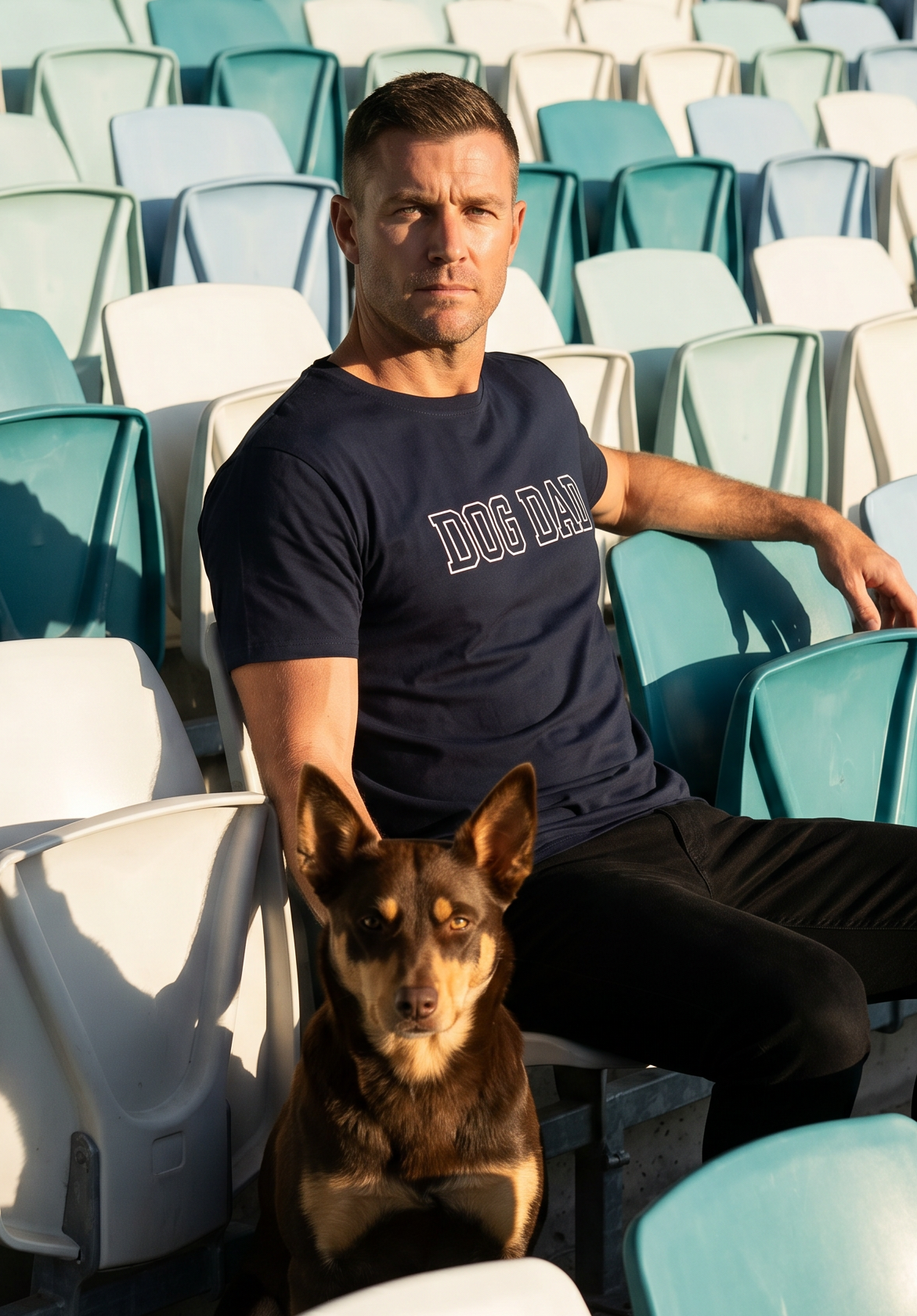 Dog Dad Navy T-Shirt.png