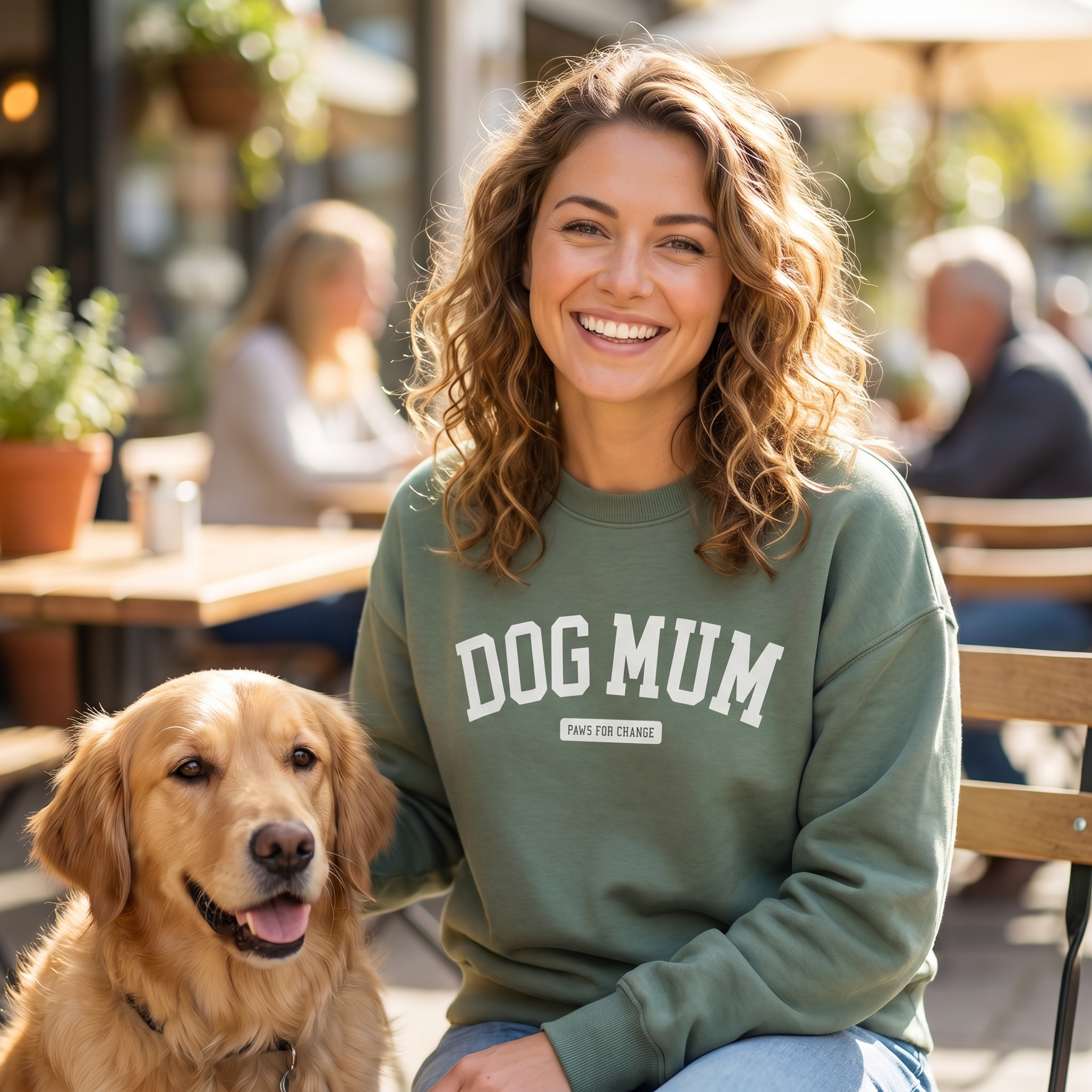Dog Mum Sweatshirt in Sage.png