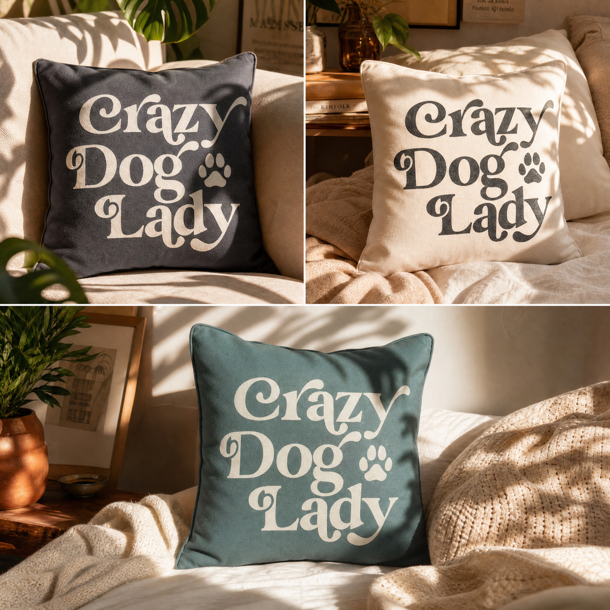 Crazy Dog Lady Canvas Cushions in 3 colours.png