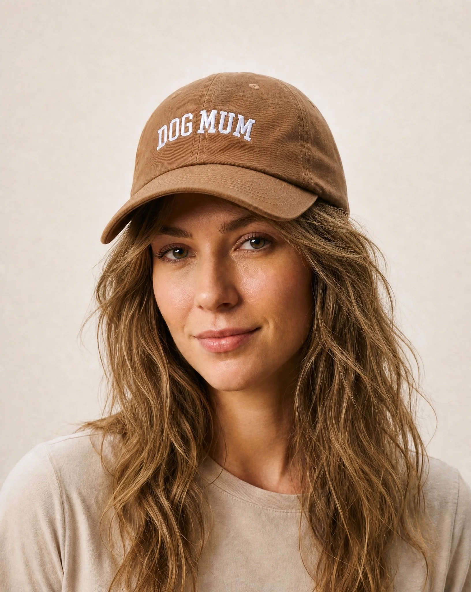 Dog Mum Cap - Tan:White.jpg