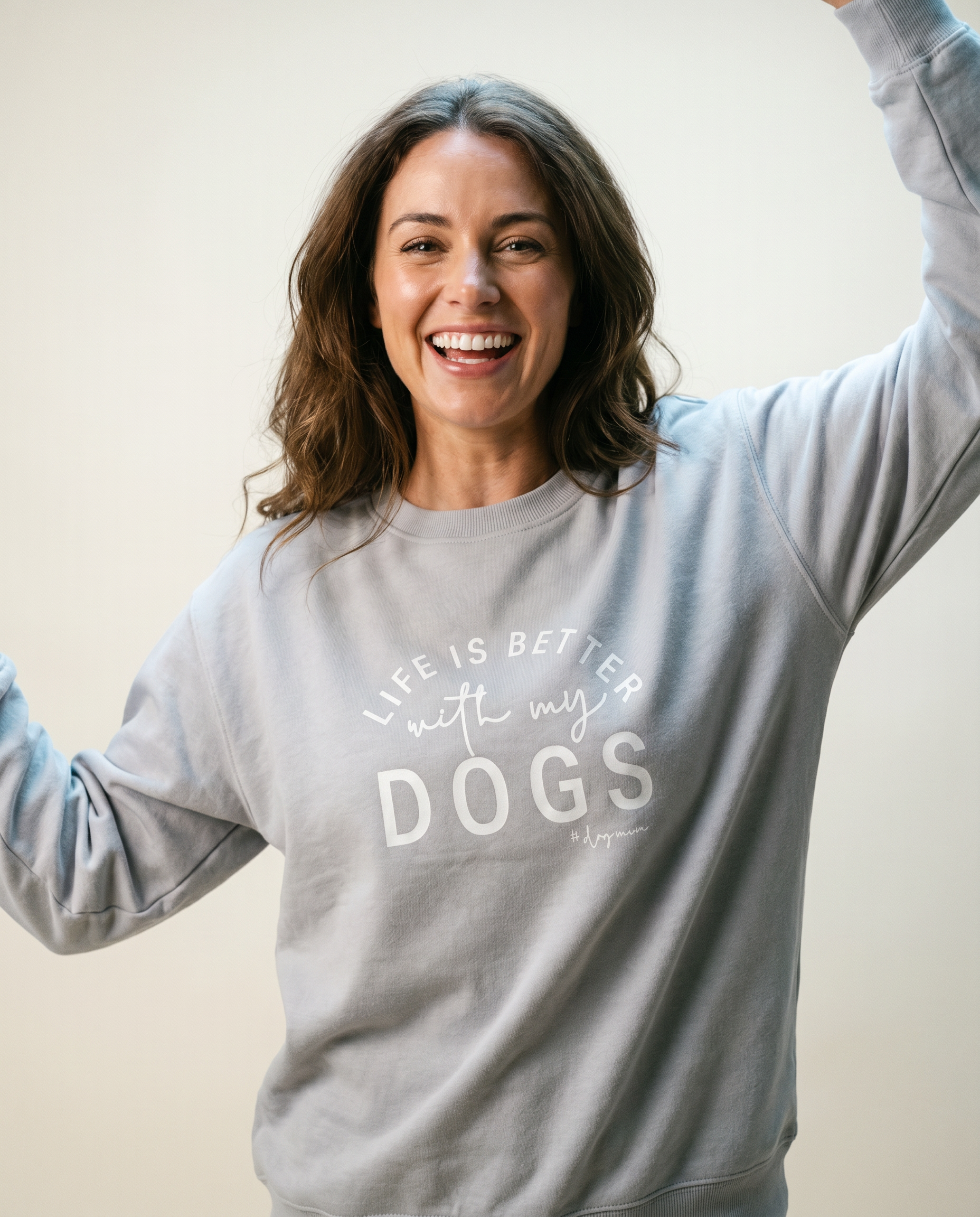 Life is Better Sweatshirt in Dove Grey.png