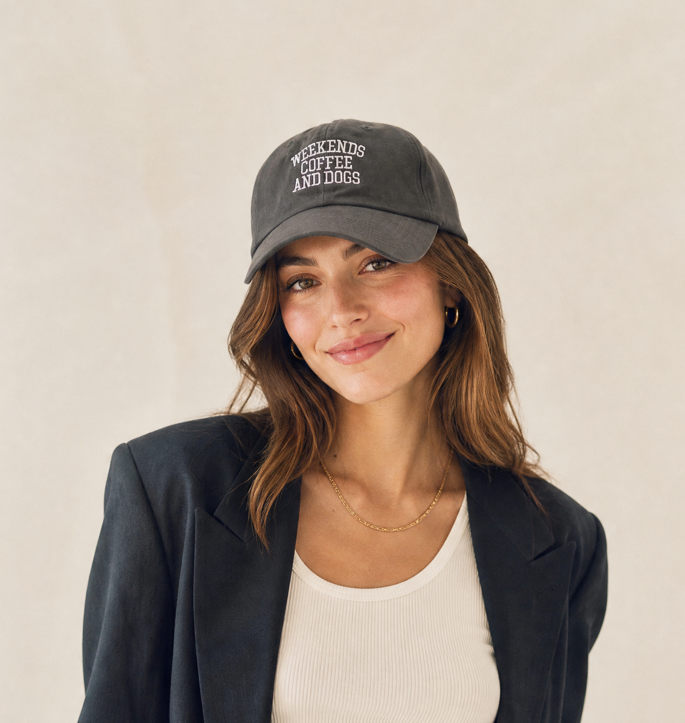 Weekends Cap in Charcoal White.png