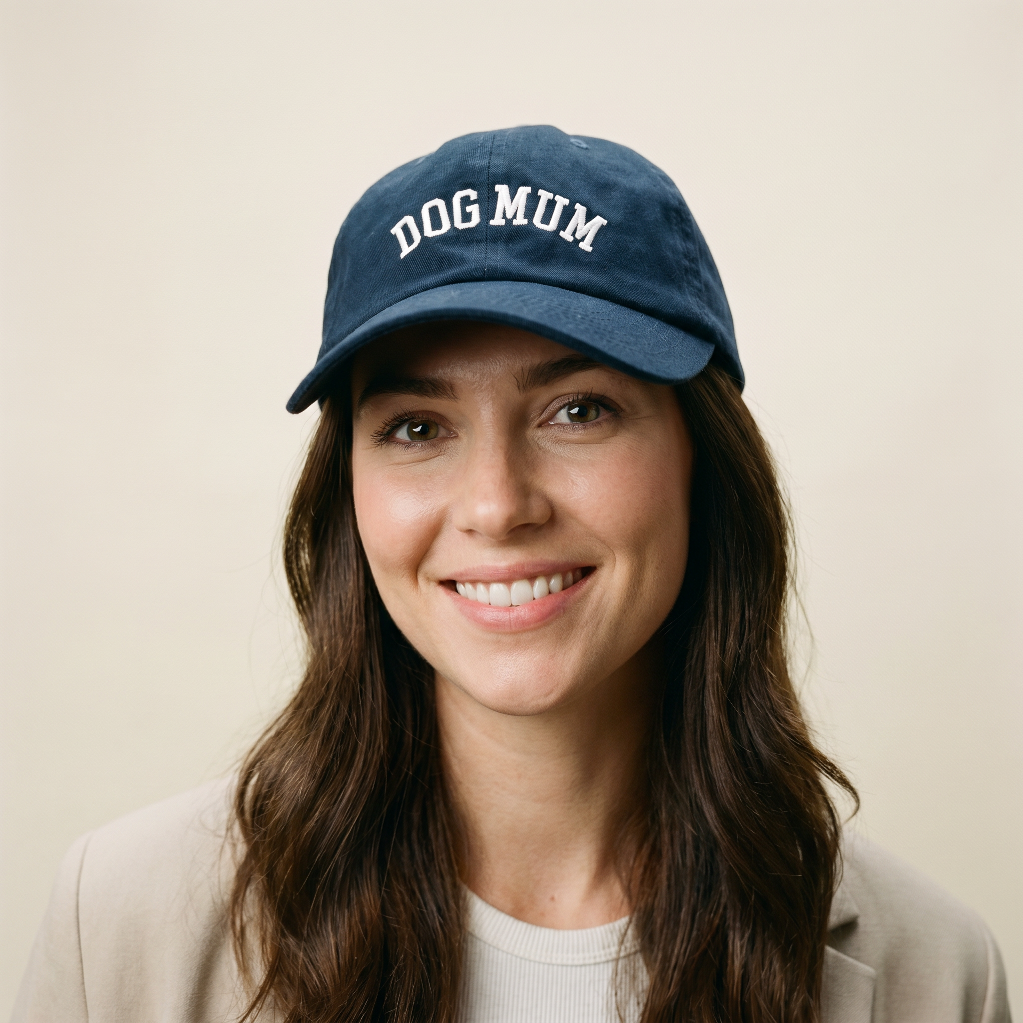 Dog Mum Cap Navy & White.png