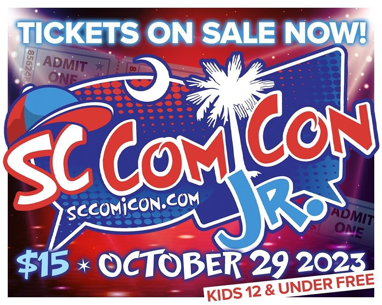 Y&rsquo;all know the deal by now! Tickets are on sale for SC Comicon Jr! We will be there October 29th for the best single day show in SC. See you there!