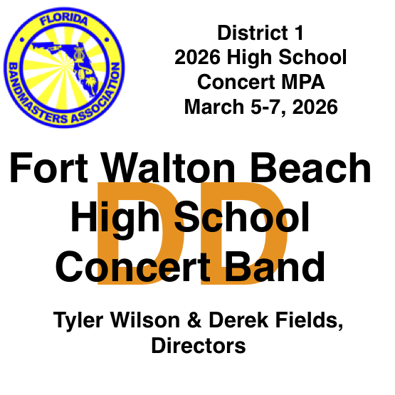 Fort Walton Beach High School Concert Band D1HSMPA - Digital Download