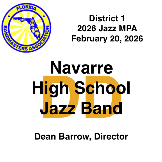 Navarre High School Jazz Band 2026 D1JazzMPA - Digital Download