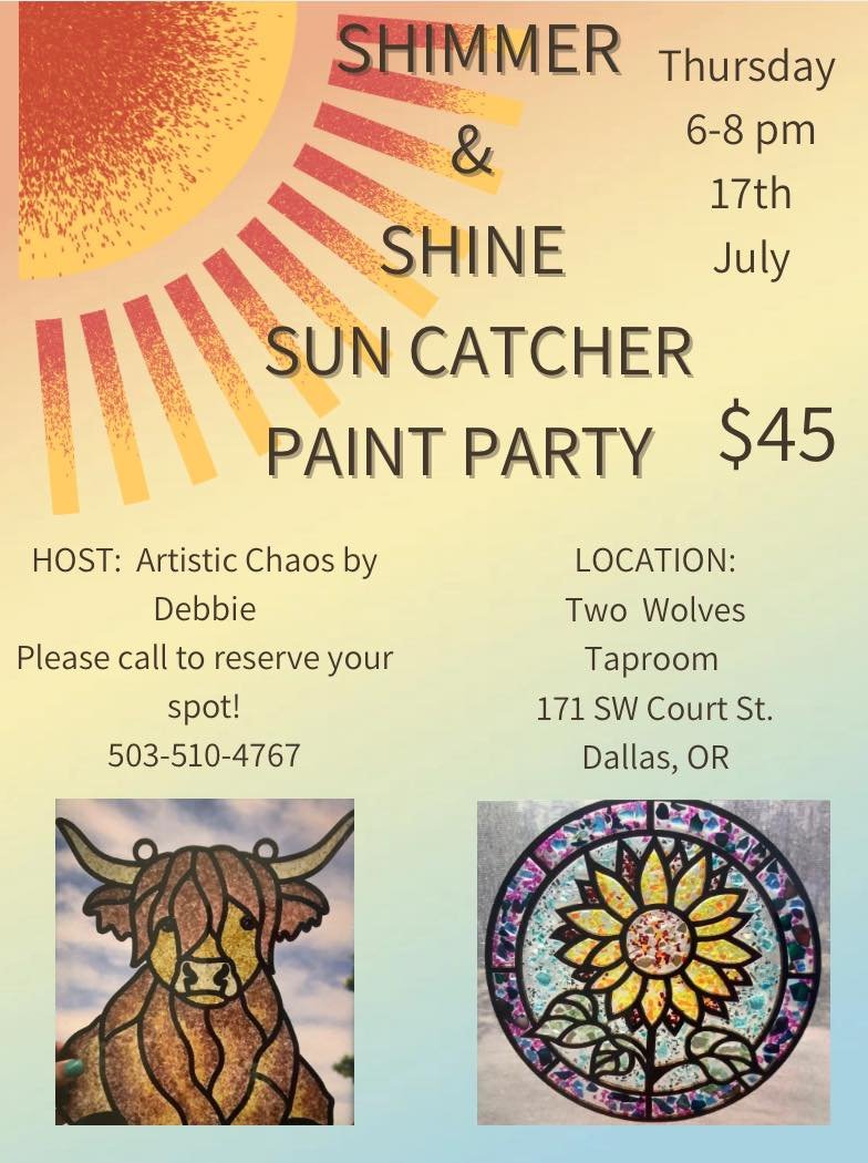 Paint Party sun catcher