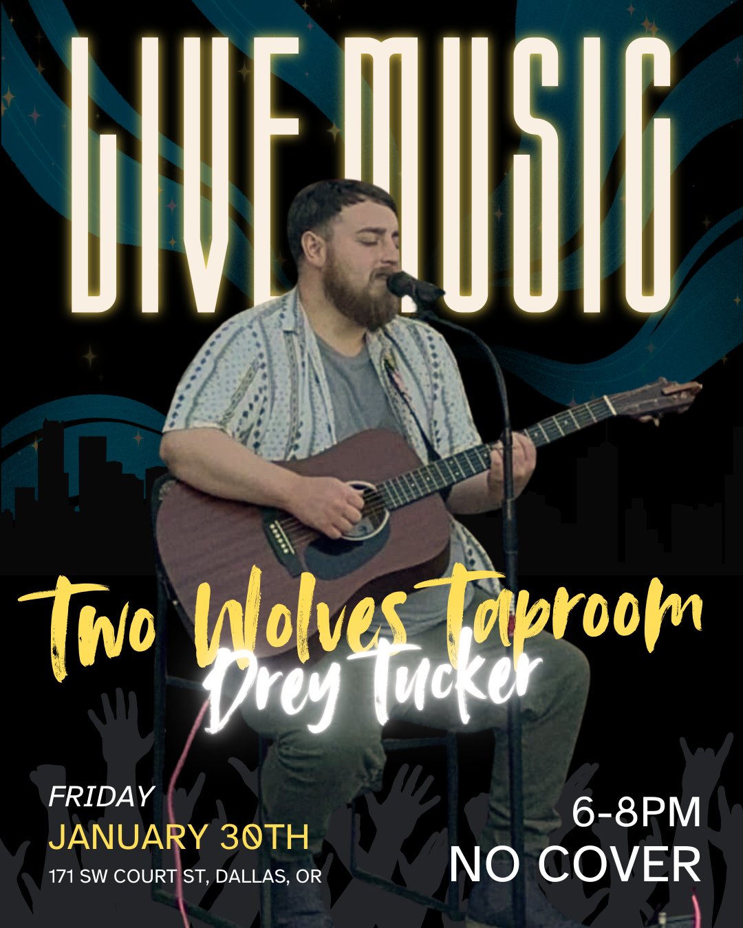Live music with Drey Tucker