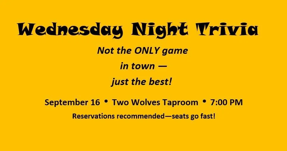 Wednesday Trivia Night