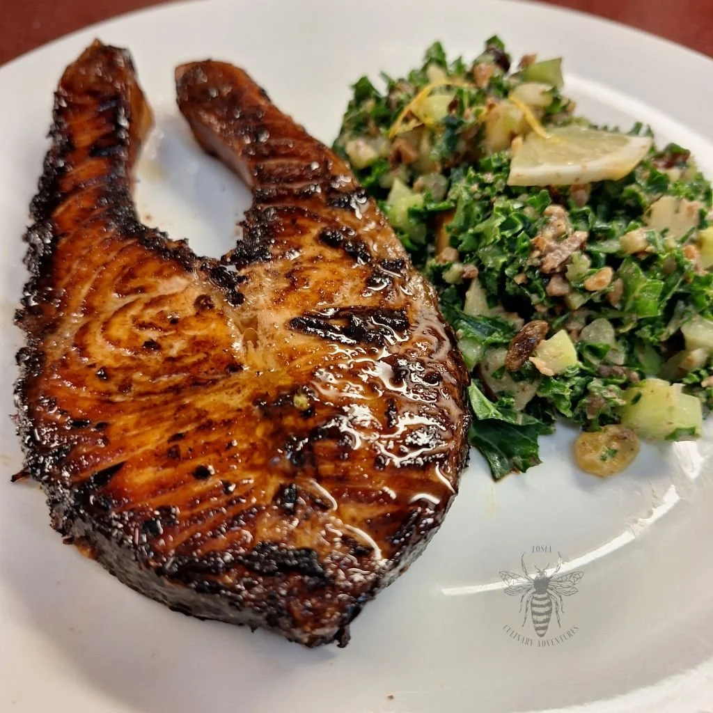 Blackened Salmon Steak