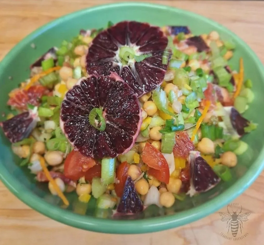 Bloody Orange and Chickpea Salad 