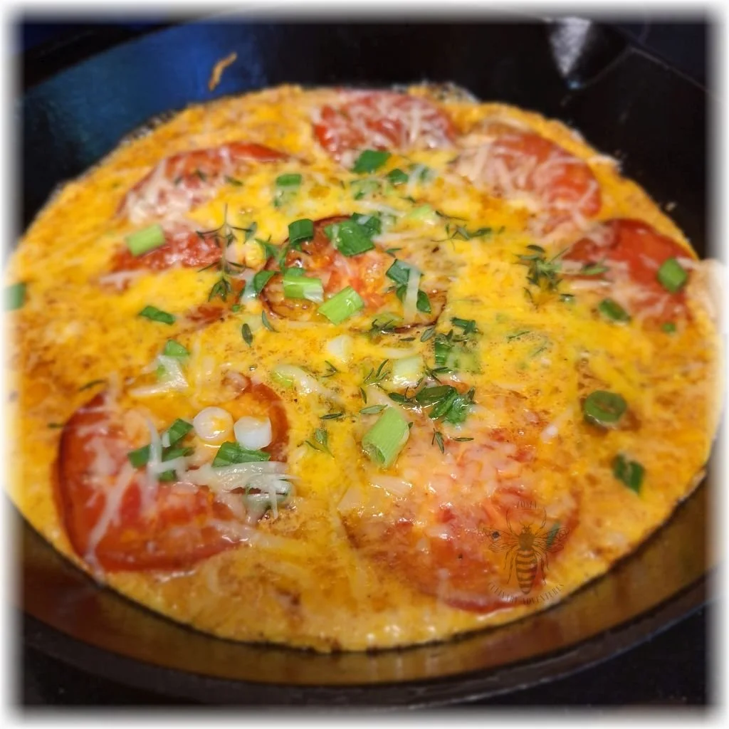 Tomato Parmesan Breakfast Frittata