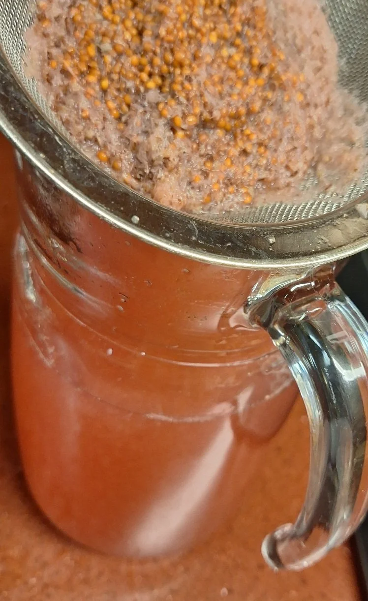   Simmer those discarded seeds and skins in filtered water to make a fragrant infusion—strain it, chill, &amp; serve over ice for a  refreshing drink 