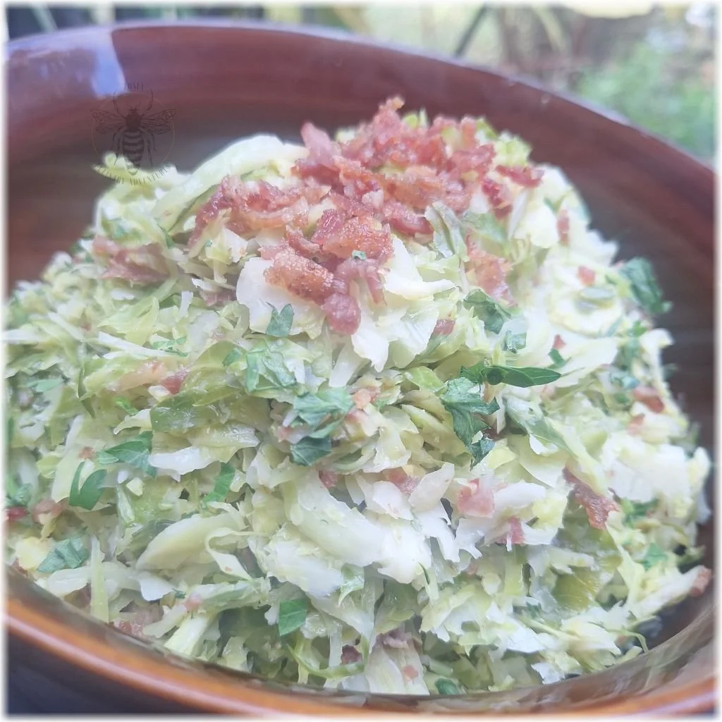 Fresh &amp; Wholesome Local Brussels Sprouts with Bacon or Toasted Nuts