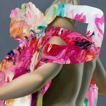 Marie Pol, Blooming Love , from the series Back to Antiquity, 2022, oil on canvas, 81 × 81 cm © Marie Pol