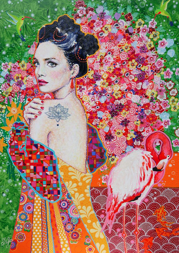 Blossom Blast, Amylee Paris, 130x89cm