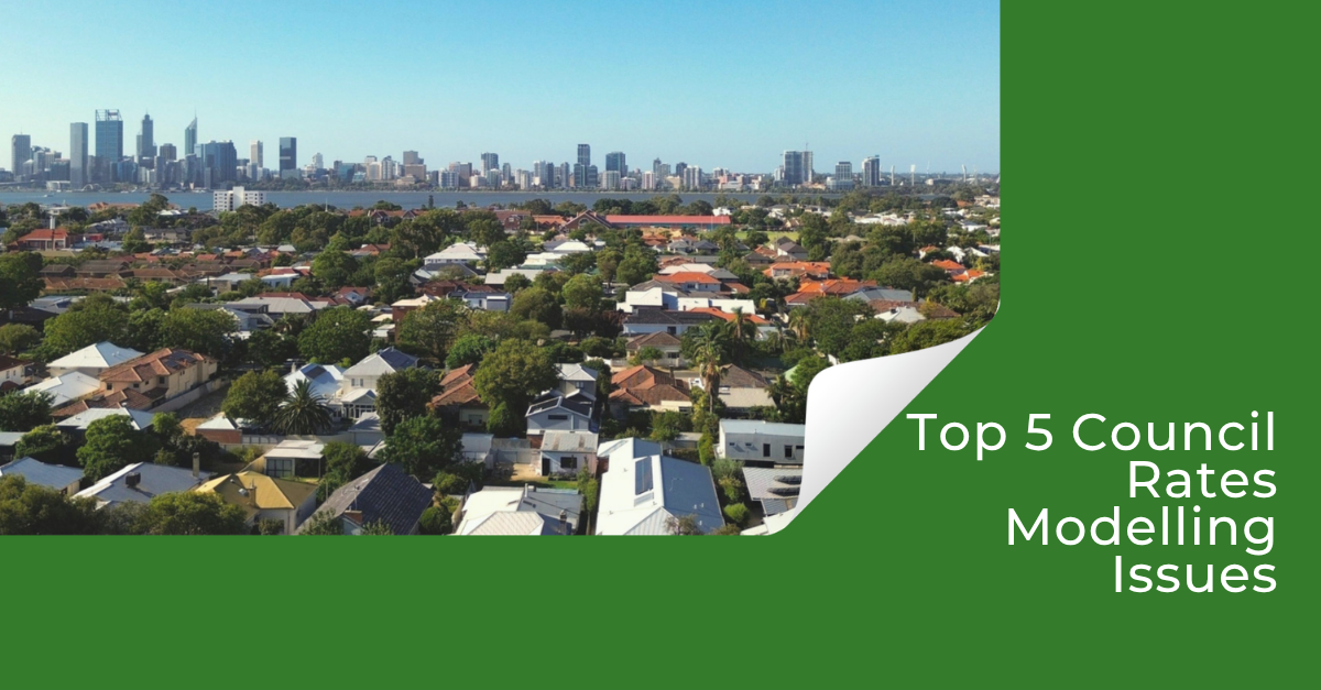 Top 5 council rates modellings issues