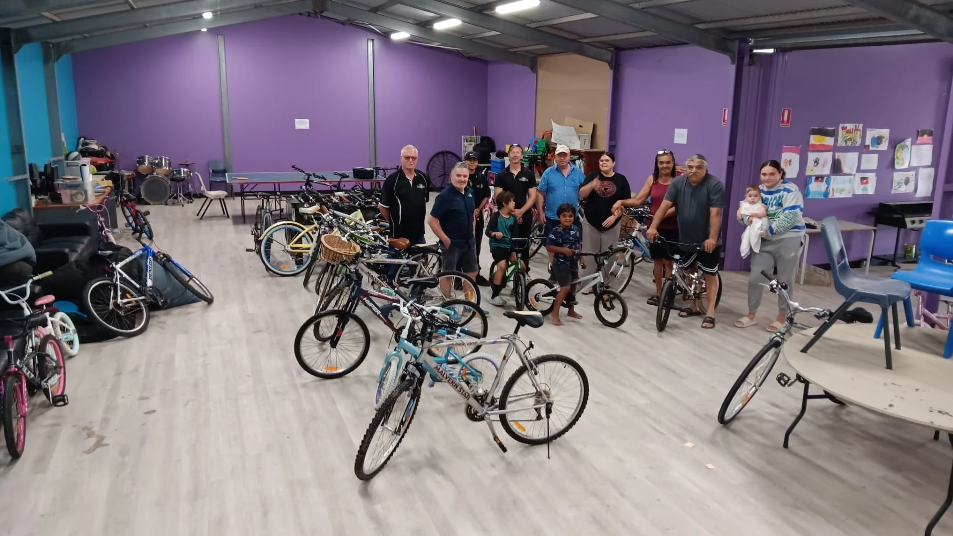 Bikes being delivered to Pt Pearce