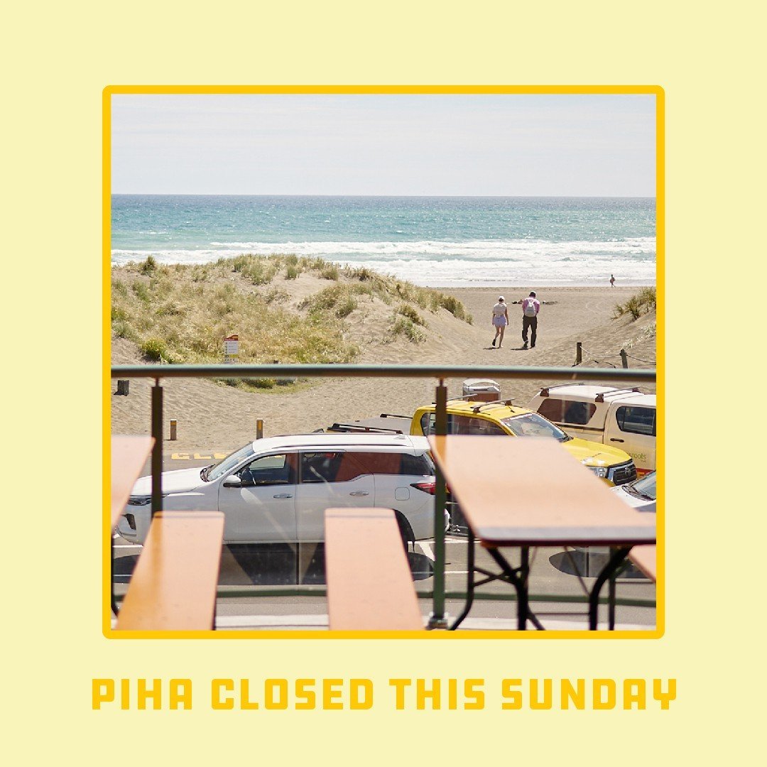 Our Piha site will be closed to the public this Sunday, April 14th, as we host a pretty epic event 😉😏⁠
⁠
Join us at Piha during regular opening hours on Friday or Saturday. ⁠
⁠
Or check out our Mt Eden site on Sunday for your beer and BBQ fix 🔥