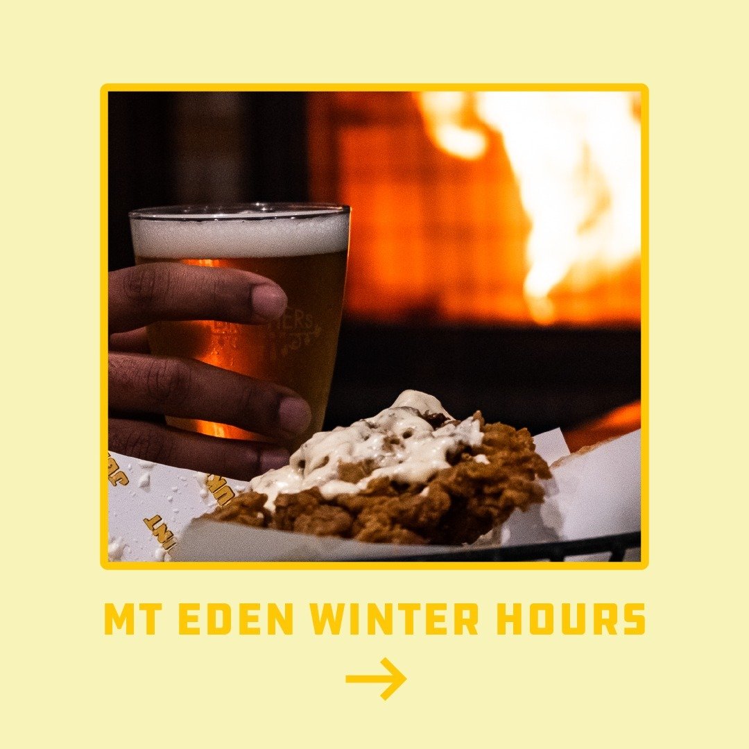 It's our last Tuesday at Mt Eden for the next wee while! ⁠
Come through for a tasty beer, some BBQ and a good time.⁠
⁠
Mt Eden winter hours:⁠
⁠
Mon &amp; Tues | Closed⁠
Weds to Sat | 12pm - 9pm ⁠
Sunday | 12pm - 8pm