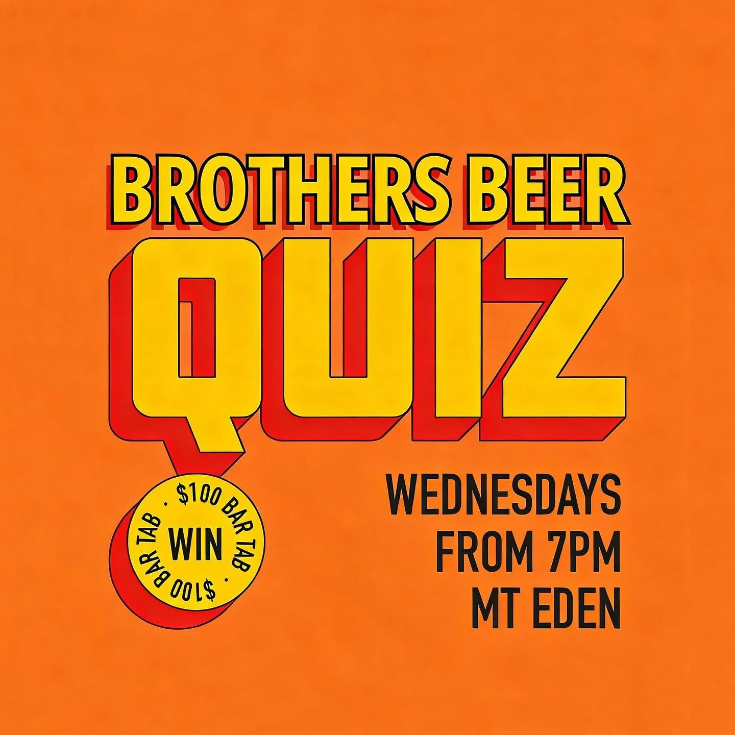 🧠🍻 Brothers Beer Weekly Quiz Night &mdash; Tomorrow&rsquo;s On!

Hey trivia lovers and beer fanatics! 👋

Our weekly quiz nights are in full swing &mdash; and we&rsquo;re back tomorrow at 7pm for another round of brain-teasing fun! 📅⏰

Round up yo